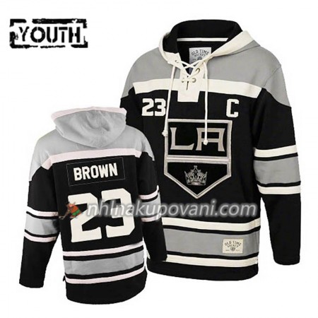 Los Angeles Kings Dustin Brown 23 Černá Sawyer Mikiny Hooded - Dětské